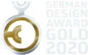 Das Logo des German Design Awards Gold 2020