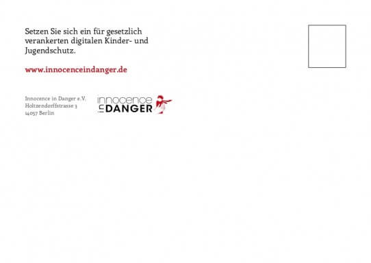 Zum Safer Internet Day wurde eine Postkarte von der Berliner Agentur glow kreiert, die an alle Bundestagsabgeordneten versandt wurde.