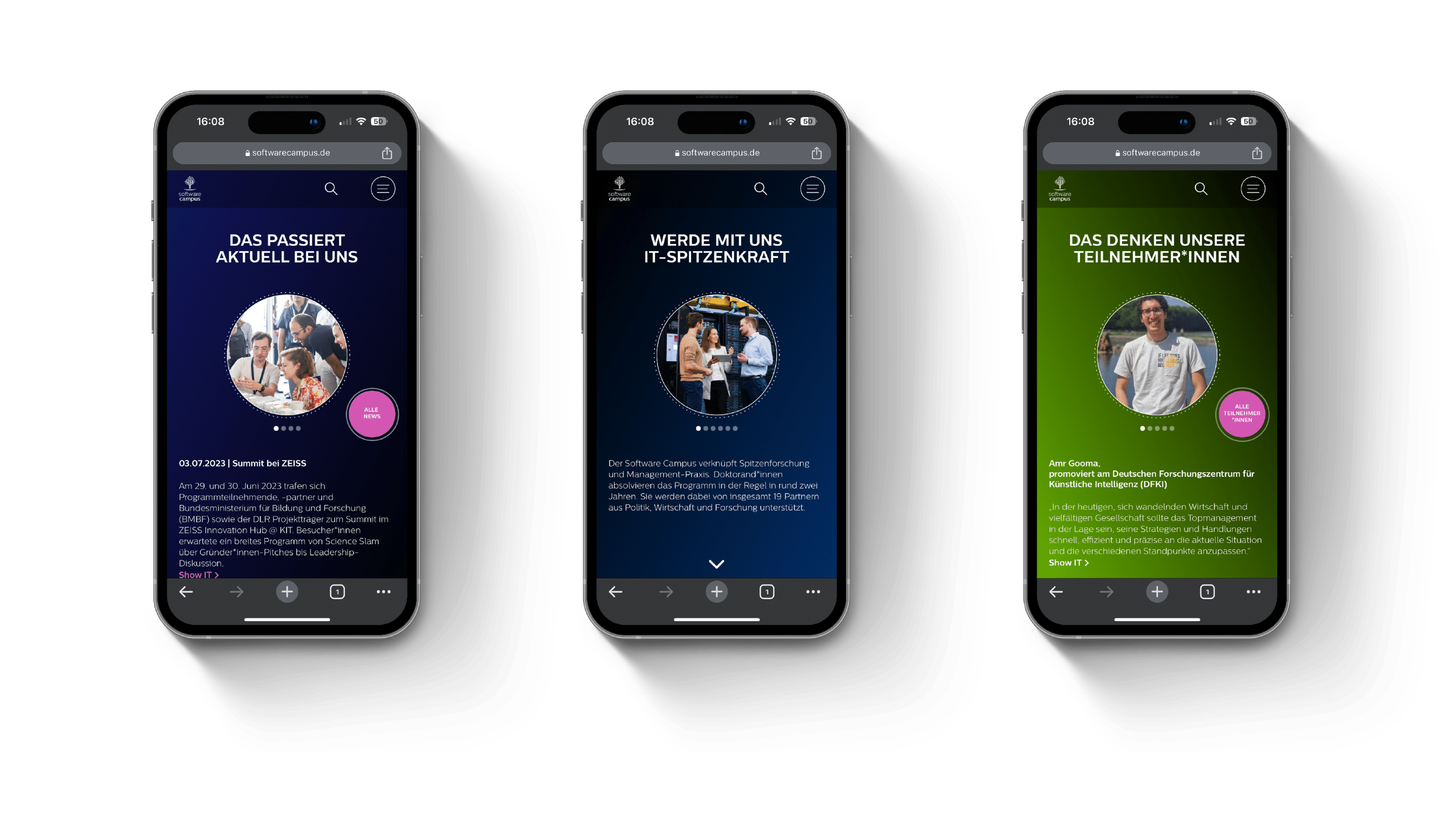 Software Campus Mockup am Smartphone