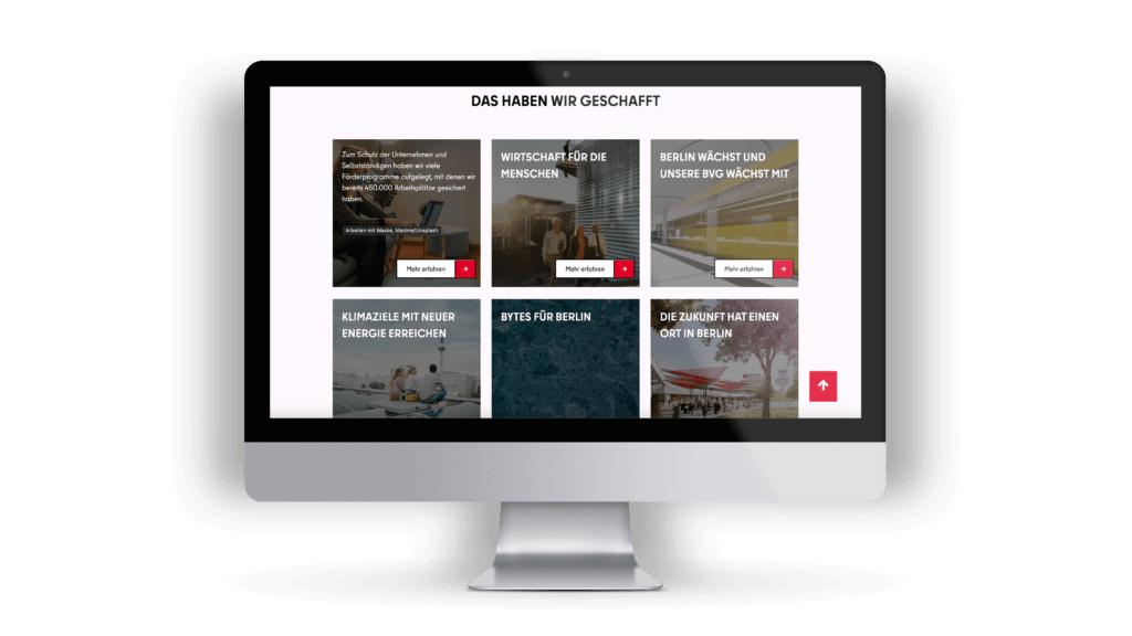 Ein Mockup zur Webseite von Ramona Pop