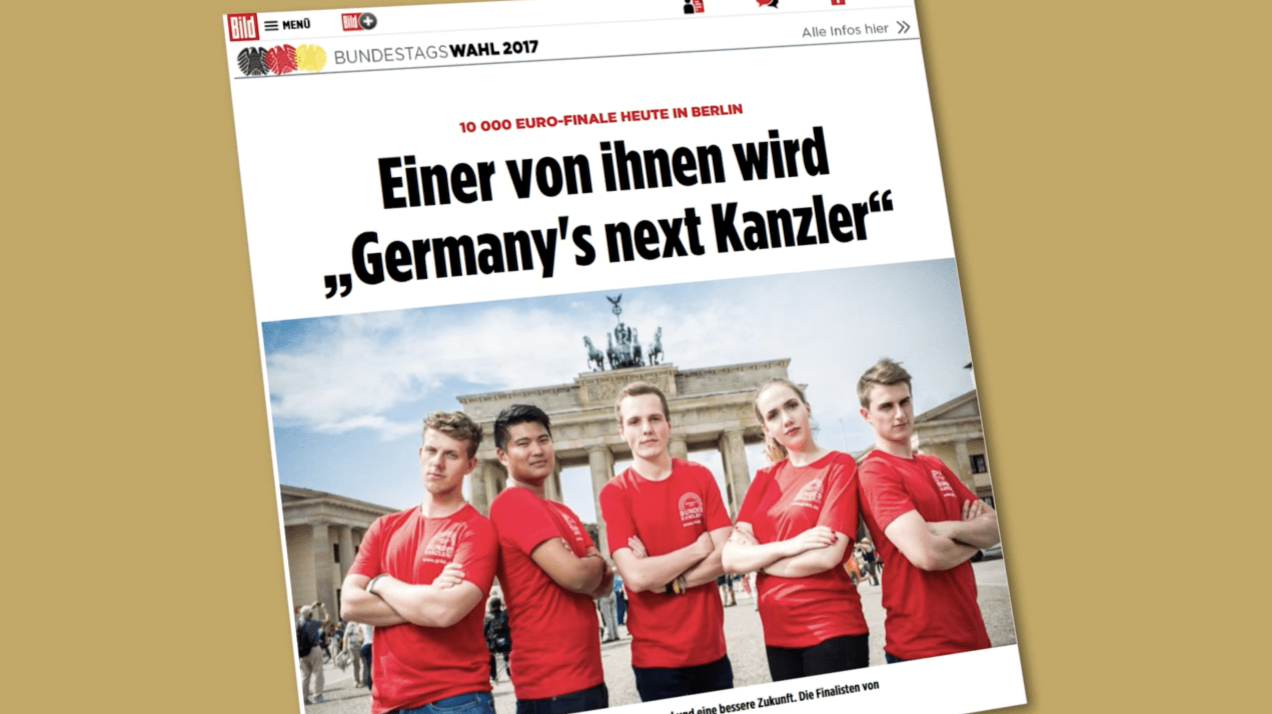 Die Kandidat*innen von Germanys next Bundeskanzler*in in der Bild